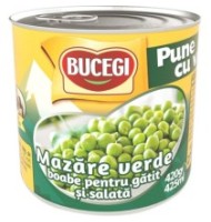 Mazare Verde Boabe pentru Gatit si Salata Bucegi, 420 g