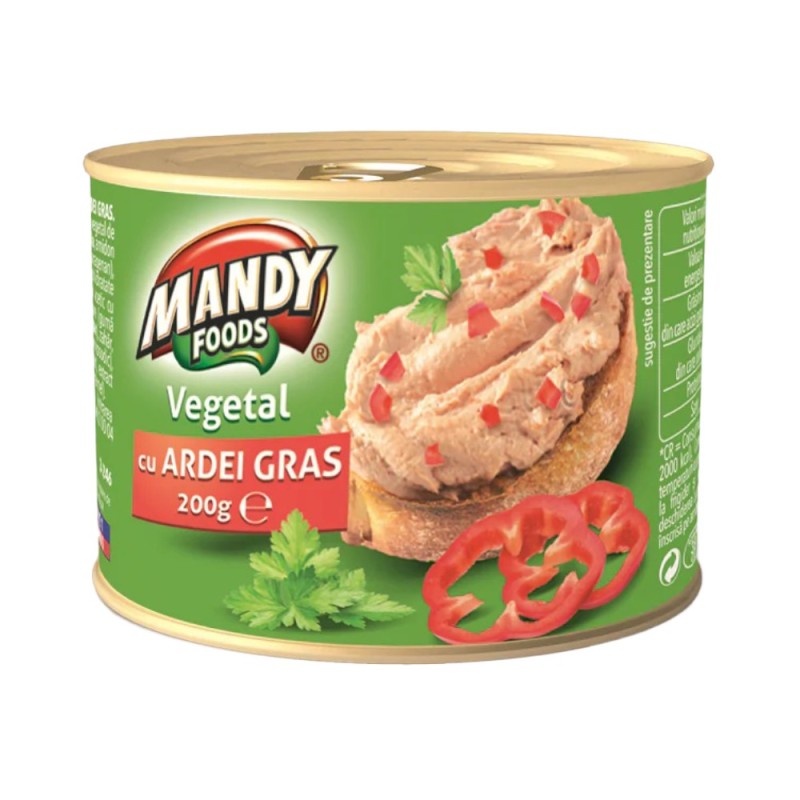 Pasta Vegetala Mandy cu Ardei, 200 g