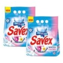 Set 2 x Detergent Automat Savex 2 kg, White&Colors, 2 kg