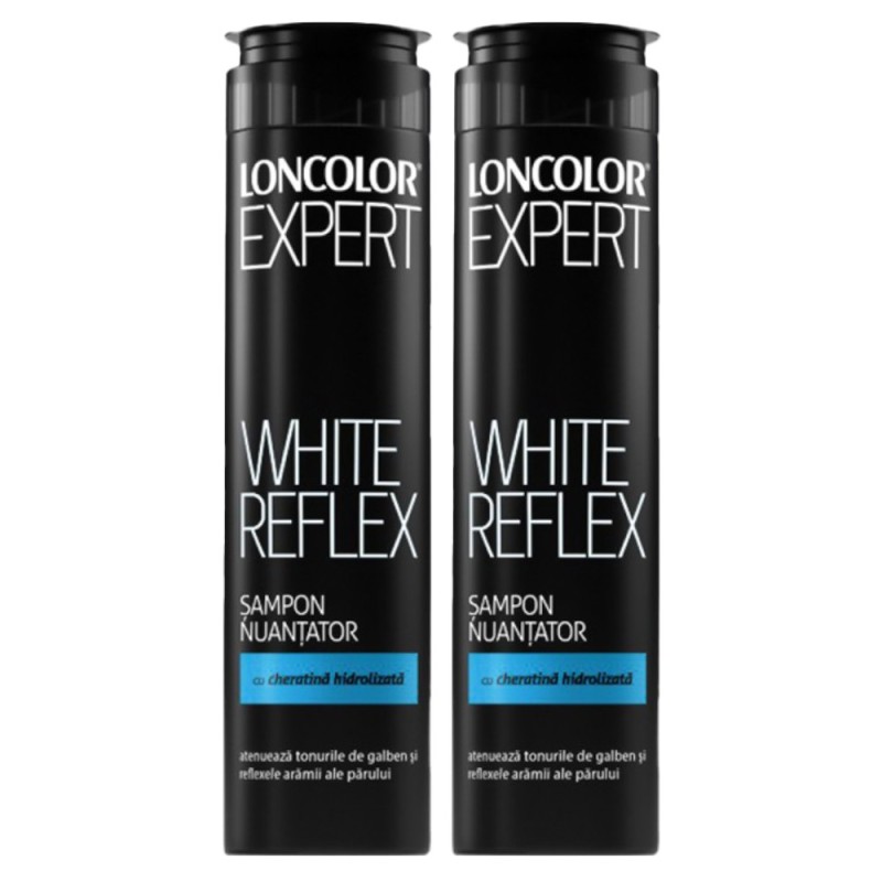 Set 2 x Sampon Nuantator Loncolor Expert White Reflex, 250 ml