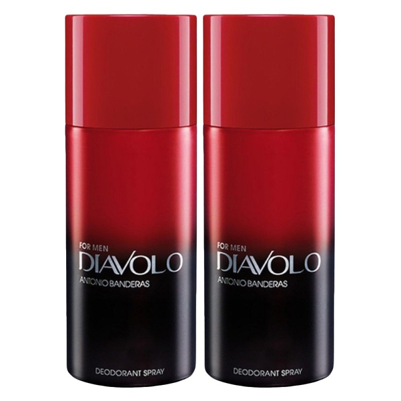 Set 2 x Deodorant Spray Diavolo Antonio Banderas, 150 ml