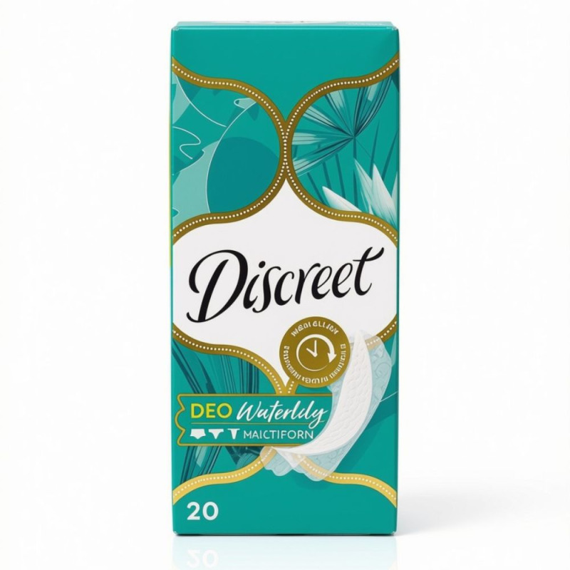 Absorbante Always Platinum Night, 12 Bucati + Absorbante Zilnice Discreet Waterlily, 20 Bucati