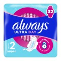 Absorbante Always Ultra Super Quattro Pack, 32 Bucati