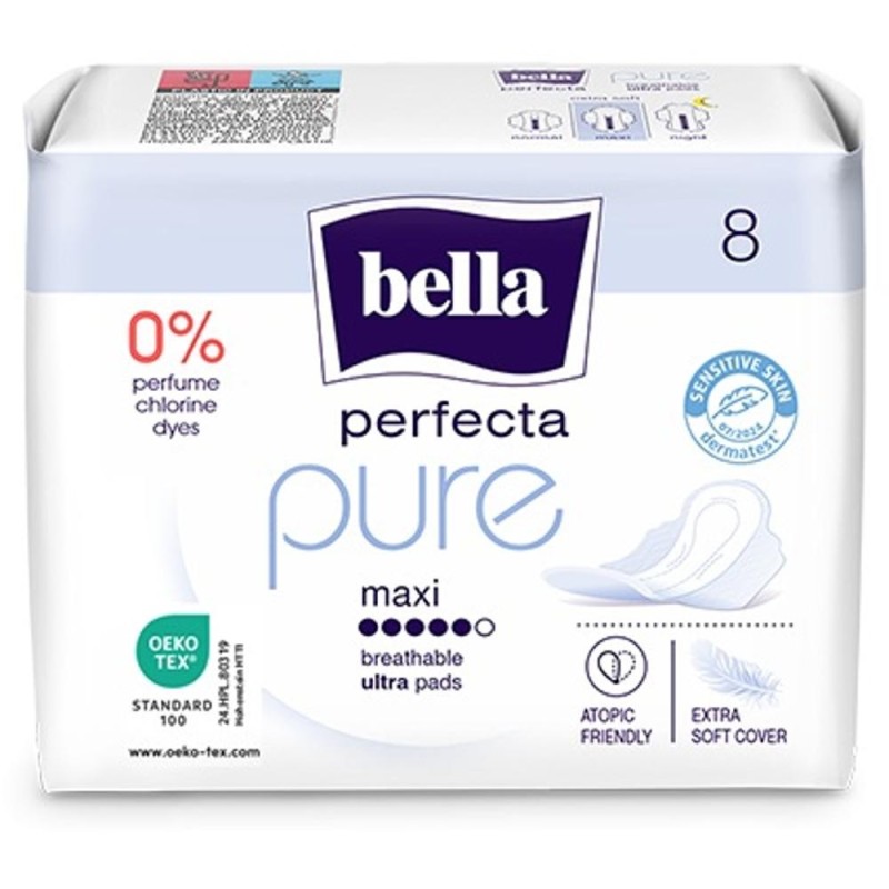Absorbante Bella Perfecta Pure Maxi, 8 Bucati