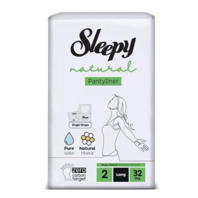 Absorbante Dama Sleepy Natural Long, 2 Picaturi, 32 Bucati