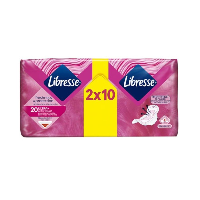Absorbante Libresse Ultra Normal Duo, 20 Bucati
