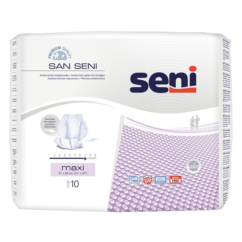 Absorbante pentru Incontinenta San Seni Maxi, 10 Bucati
