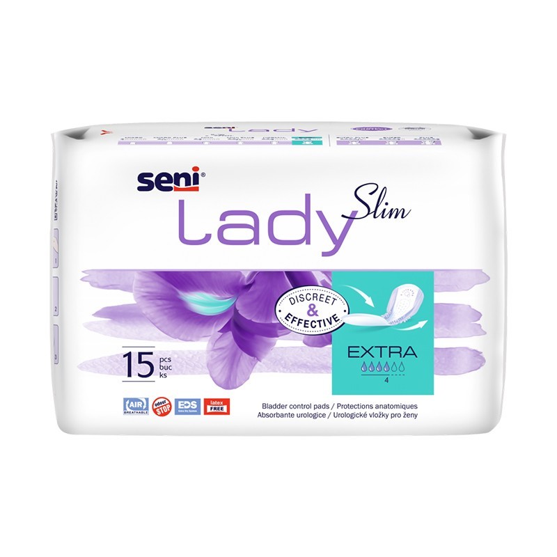 Absorbante pentru Incontinenta Seni Lady Slim Extra, 15 Bucati
