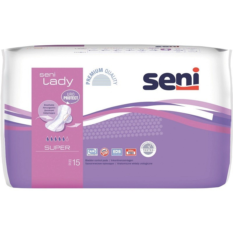 Absorbante pentru Incontinenta Seni Lady Super, 15 Bucati