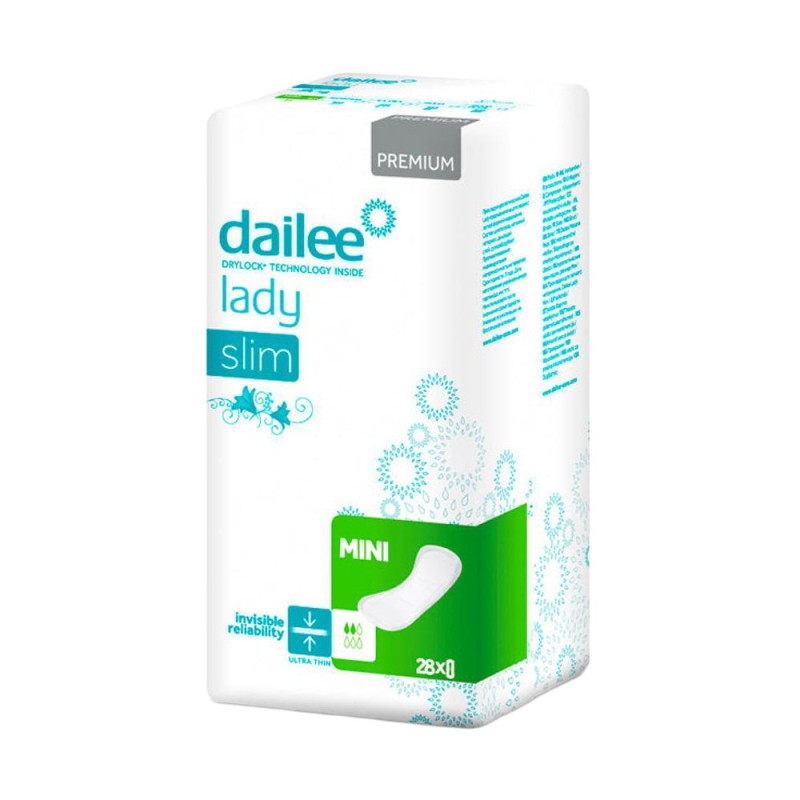 Absorbante Urologice Dailee Lady Premium Slim, 2 Picaturi, Mini, 28 Bucati
