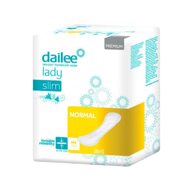 Absorbante Urologice Dailee Lady Premium Slim, 3 Picaturi, Normal, 28 Bucati