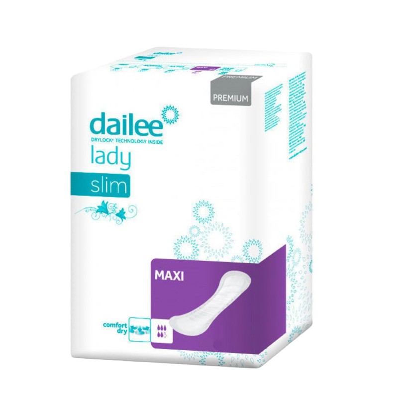 Absorbante Urologice Dailee Lady Premium Slim, 5 Picaturi, Maxi, 28 Bucati