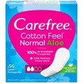 Absorbante Zilnice Carefree Panty Liners, Cotton Aloe, 56 Bucati