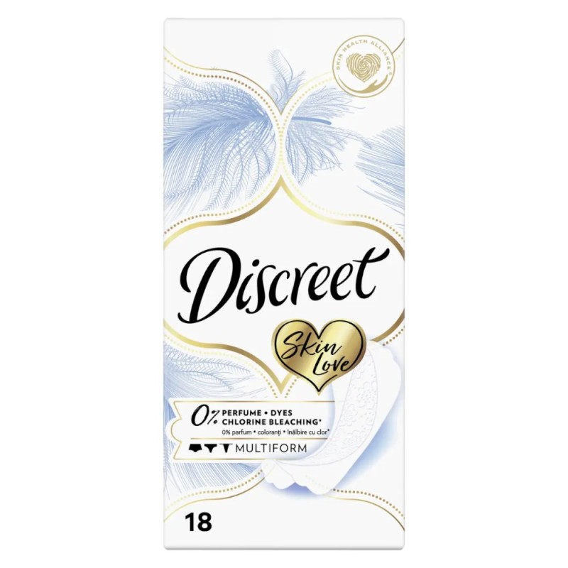 Absorbante Zilnice Discreet Skin Love, 18 Bucati