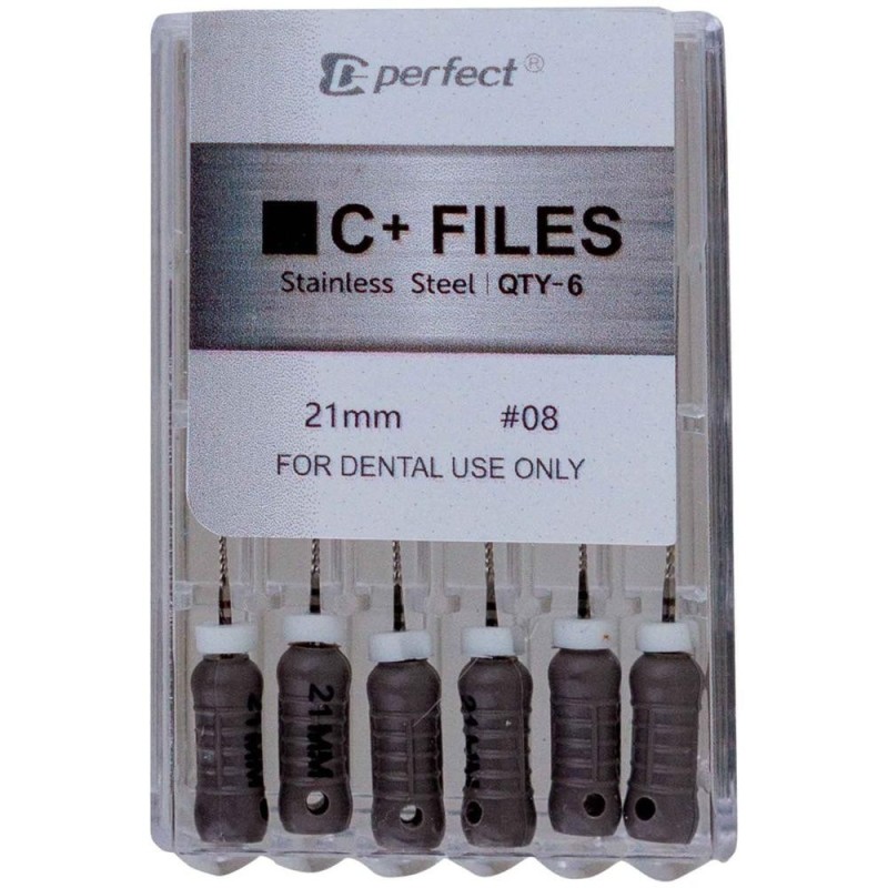 Ace Endodontice C-Pilot, 08 Gri, 21 mm, pentru Canal Radicular, 6 Bucati