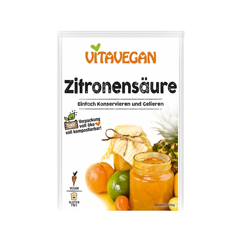 Acid Citric, Biovegan, Vitavegan, 10g