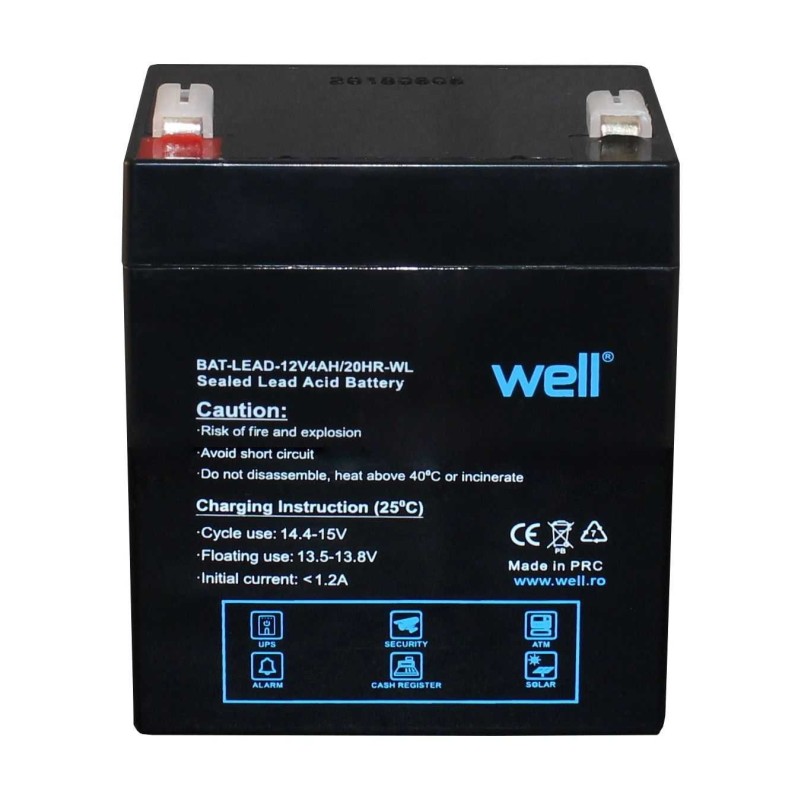 Acumulator Plumb Acid 12V / 4Ah, Terminal F1, Well