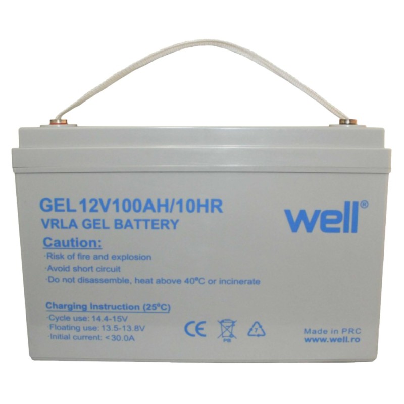 Acumulator Plumb Acid cu Gel 12V / 100Ah, Terminal M8, Well