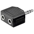 Adaptor Audio Conector 1: Jack 3.5 mm Tata, Conector 2: 2x Jack 3.5 mm Mama, Goobay