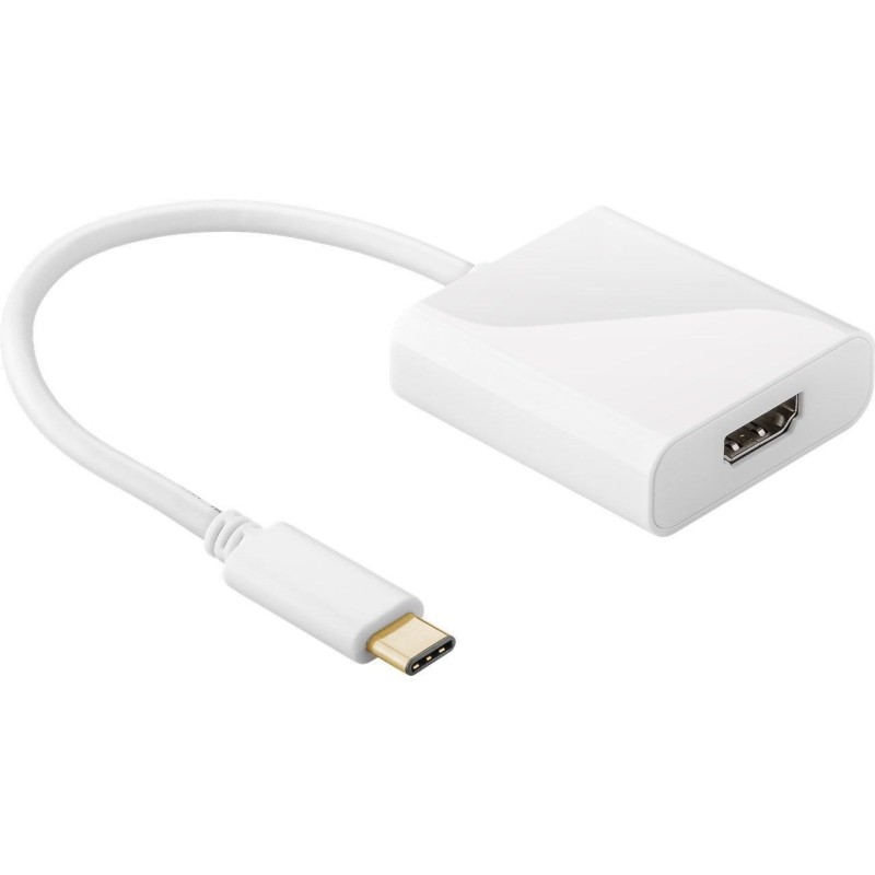 Adaptor HDMI Mama - USB-C Tata, Alb, 0.2m, Goobay
