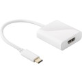 Adaptor HDMI Mama - USB-C Tata, Alb, 0.2m, Goobay
