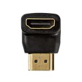 Adaptor HDMI Unghi Conector 90 Grade - Intrare HDMI, Negru, Nedis