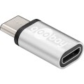 Adaptor Micro USB 2.0 B Mama - USB-C Tata, Argintiu, Goobay