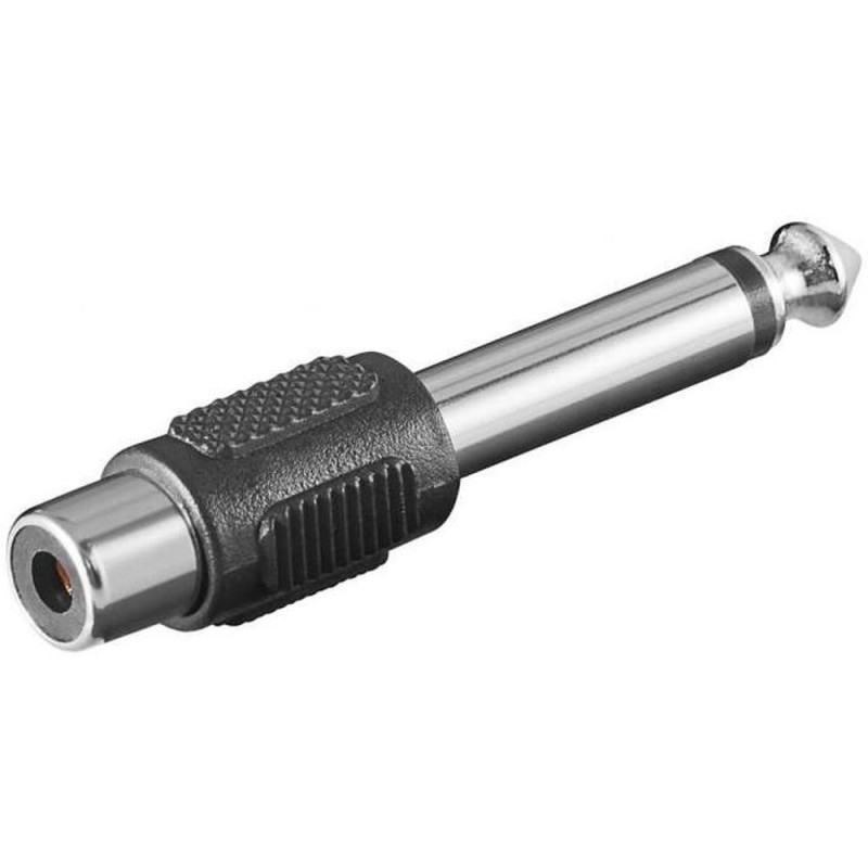 Adaptor MONO, Conexiune 1: 6.35 mm Tata, Conexiune 2: RCA Mama, Goobay