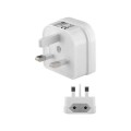 Adaptor Priza EU CEE 7/16 - UK, Goobay, Alb