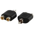 Adaptor, Conector 1: RCA Tata,Conector 2: 2x RCA Mama, 12 Blistere, Well