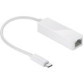 Adaptor RJ45 Mama - USB-C Tata, 0.2m, Alb, Goobay