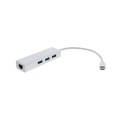 Adaptor USB-C, Gigabit Ethernet RJ45, 3 x USB3.0