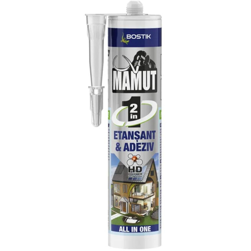 Adeziv Mamut Universal 2in1 Alb, Bostik, 290 ml