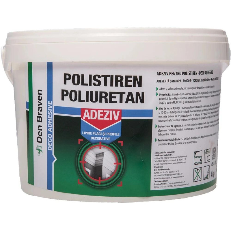 Adeziv Polistiren Deco, Den Braven, 4 kg
