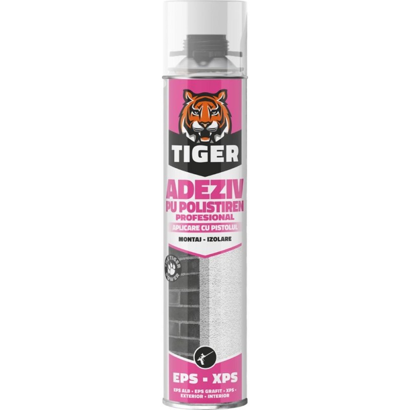 Adeziv Poliuretanic pentru Polistiren, Pistol, Tiger, 700 ml