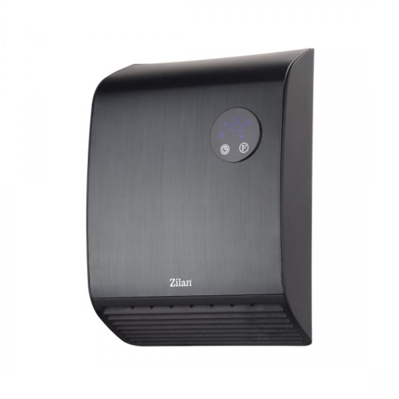 Aeroterma de Perete cu Senzor de Pierdere A Caldurii, Display LED, Negru, Putere 2000W