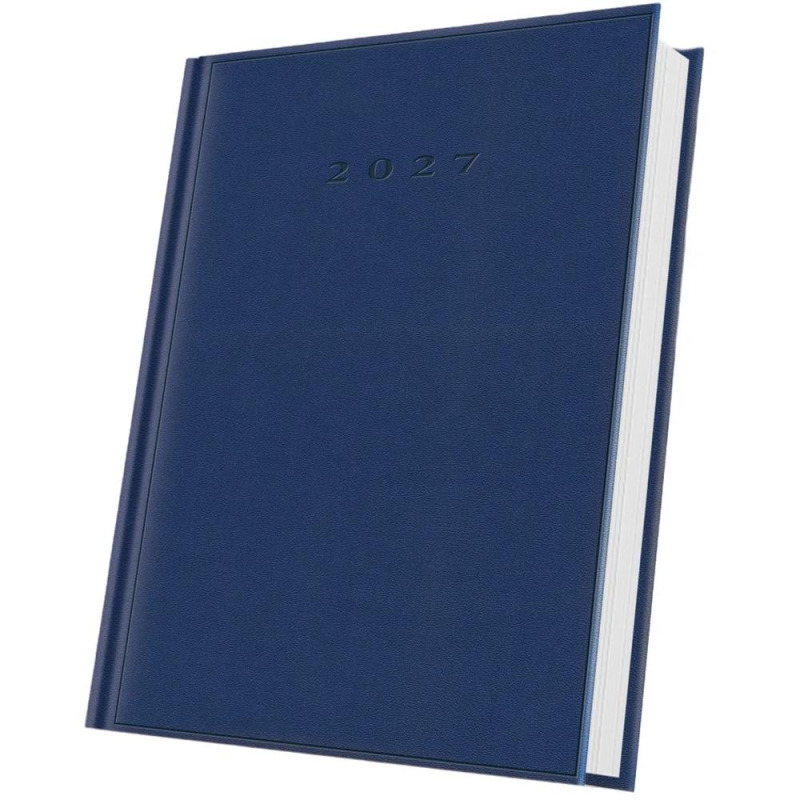Agenda Datata A5 352 Pagini, Coperta Buretata, Albastru 2027, Herlitz