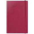 Agenda Datata A5, 352 Pagini, Coperta Piele Sintetica, Premium Deluxe Loreto, Magenta, Margini Tiparite Ghost 2026