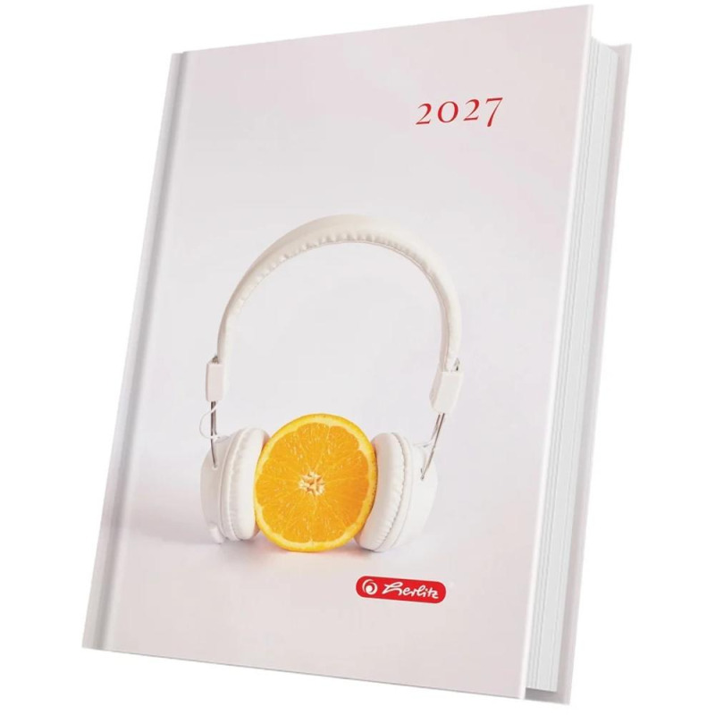 Agenda Datata A5 352 Pagini, Motive Coperta Buretata, Minimalist 2027, Herlitz