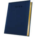 Agenda Datata A5 352 Pagini, Premium Deluxe Alghero, Coperta Piele Sintetica, Gri/Albastru Folio Auriu 2027, Herlitz