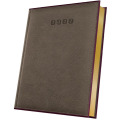 Agenda Datata A5 352 Pagini, Premium Deluxe Alghero, Coperta Piele Sintetica, Maro/Rosu Burgundy Folio Auriu 2027, Herlitz