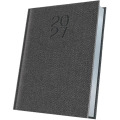 Agenda Datata A5 352 Pagini, Premium Deluxe Bard, Coperta Piele Sintetica, Gri Folio Argintiu 2027, Herlitz