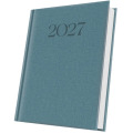 Agenda Datata A5 352 Pagini, Premium Deluxe Biella, Coperta Piele Sintetica, Albastru Ardezie Folio Argintiu 2027, Herlitz