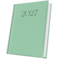 Agenda Datata A5 352 Pagini, Premium Deluxe Biella, Coperta Piele Sintetica, Verde Menta Folio Argintiu 2027, Herlitz