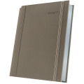 Agenda Datata A5 352 Pagini, Premium Deluxe Borneo, Coperta Piele Sintetica, Bej Folio Argintiu 2027, Herlitz