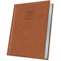 Agenda Datata A5 352 Pagini, Premium Deluxe Chianti, Coperta Piele Sintetica, Cognac Folio Argintiu 2027, Herlitz