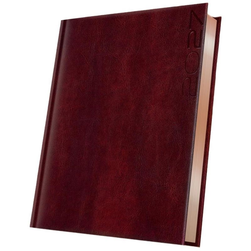 Agenda Datata A5 352 Pagini, Premium Deluxe Narni, Coperta Piele Sintetica, Maro Folio Bronz 2027, Herlitz