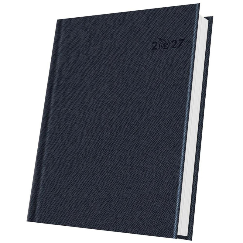 Agenda Datata A5 352 Pagini, Premium Deluxe Ortisei, Coperta Piele Sintetica, Albastru 2027, Herlitz