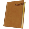 Agenda Datata A5 352 Pagini, Premium Deluxe Teano, Coperta Piele Sintetica, Maro Folio Auriu 2027, Herlitz