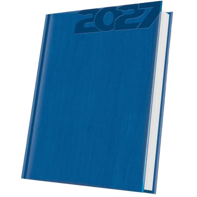 Agenda Datata A5 352 Pagini, Premium Deluxe Vivione, Coperta Piele Sintetica, Albastru Regal Folio Argintiu 2027, Herlitz